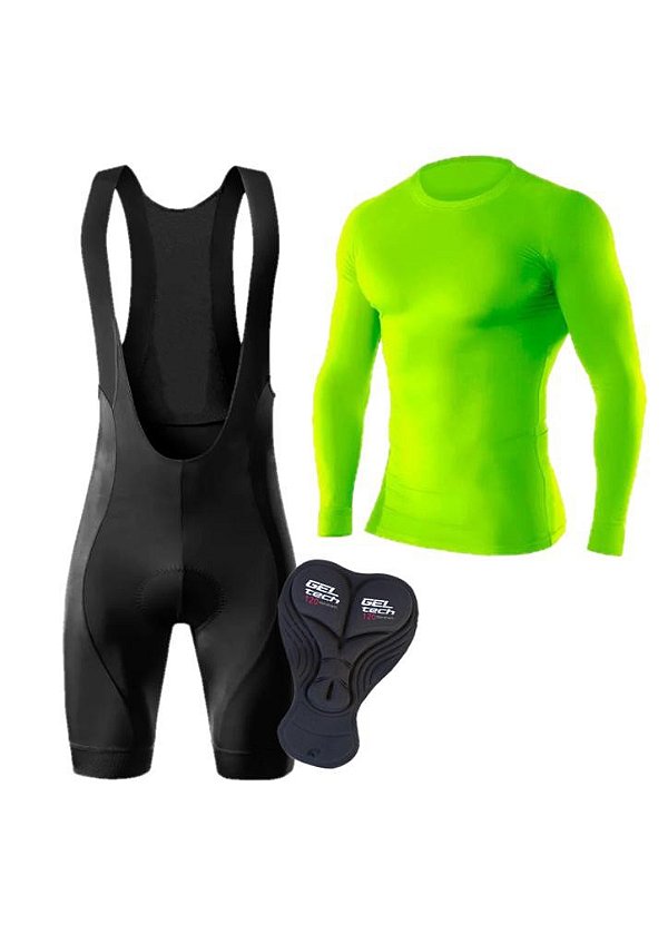 Conjunto De Ciclismo Bretelle Com Forro Gel D120