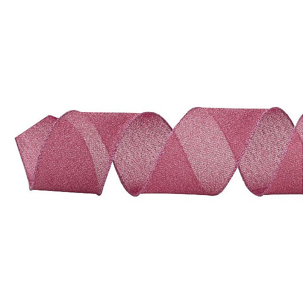 Fita de Natal Rosa Pink Glitter - Rosé - OLLY POP