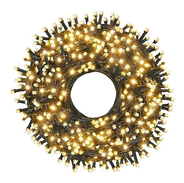 Pisca Cordao 200 Leds Decorativo Natal 8 Funcoes 15m 127v
