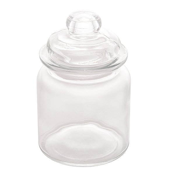 Pote Hermético com Tampa Arredondada de Vidro - 260ml