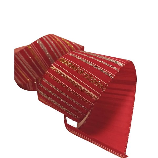 Fita Aramada Decorativa Natalina Tradicional - Vermelha