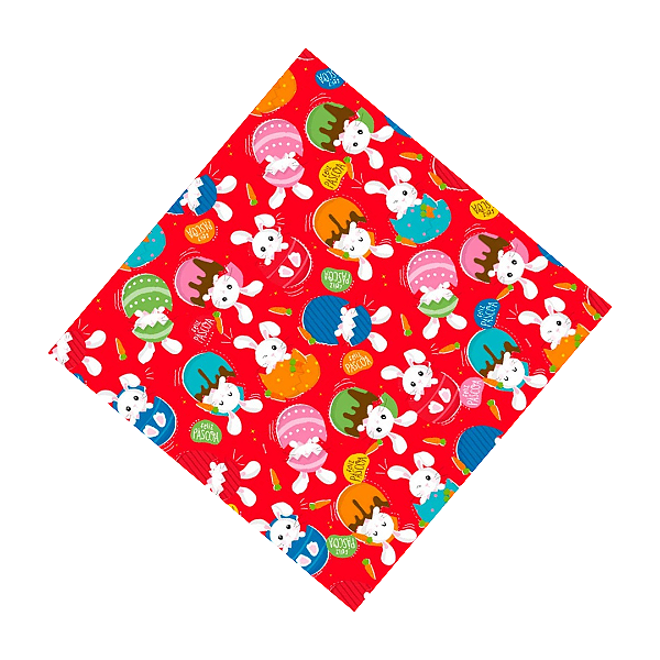Folha Poli Páscoa Metalizada Dupla Face 25un 69x89cm