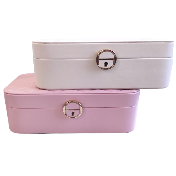 Caixa Porta Joias com 31 Compartimentos 8,5x25,5x16,5 Aveludado