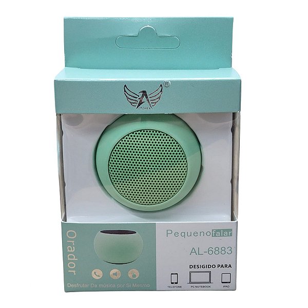 Caixinha de Som Bluetooth - AL 6883 Portátil 3W Cor Verde