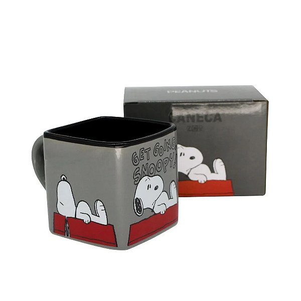 Caneca Cerâmica Get Golng Snoopy 300ml