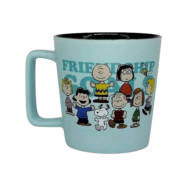 Caneca Friendship Goals Snoopy Peanuts  400ml