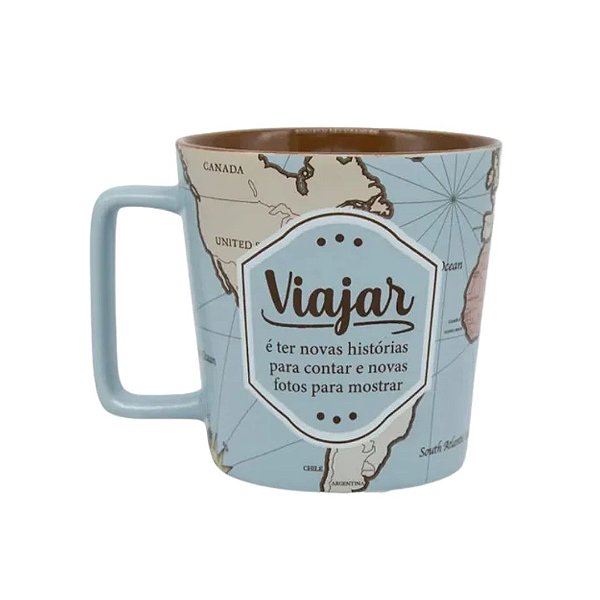 Caneca Buck Viajar Novas Historias 400ml
