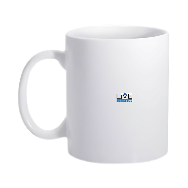 Caneca Cerâmica 325ml Branca Live