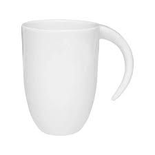 Caneca Cerâmica 325ml Meia Lua Branca - Fall