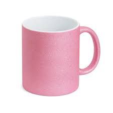 Caneca Cerâmica 325ml Glitter Rosa JKB