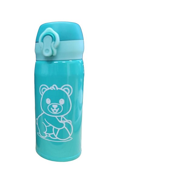 Garrafa Térmica Infantil Ursinho C\ Tampa Vacuum 350ml