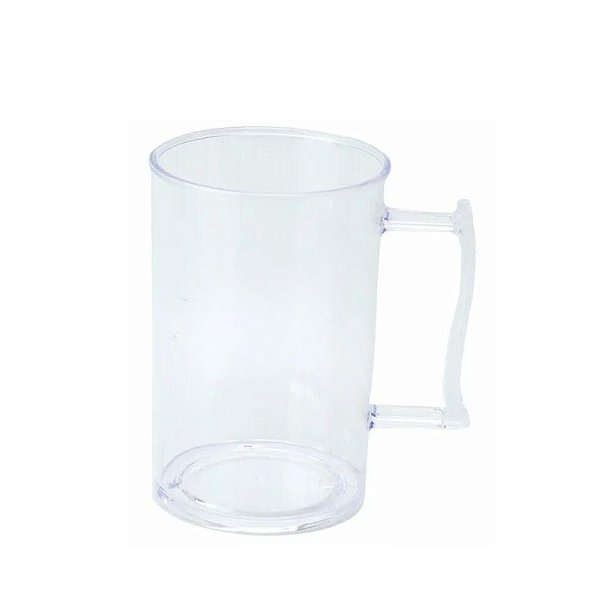 Caneca Chopp de Acrílico 400ml Transparente