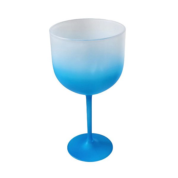 Taça Gin Jateada 450ml Degradê Azul