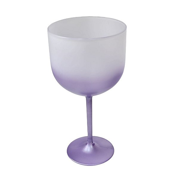 Taça Gin Jateada 450ml Degradê Lilás