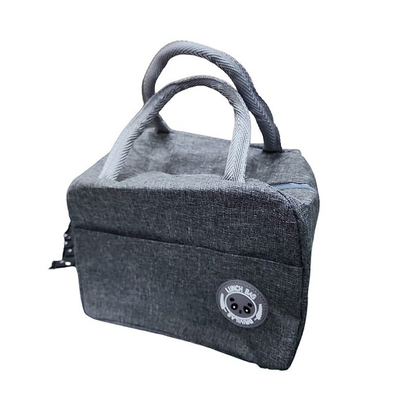 Bolsa Térmica Lancheira Cinza