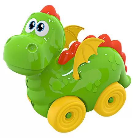 Dragossauro Verde (corpo) e Laranja (roda, asa e calda) 30cm