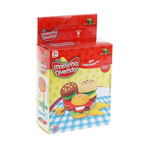Massinha de Modelar Kit Lanchonete c/ 10 Peças