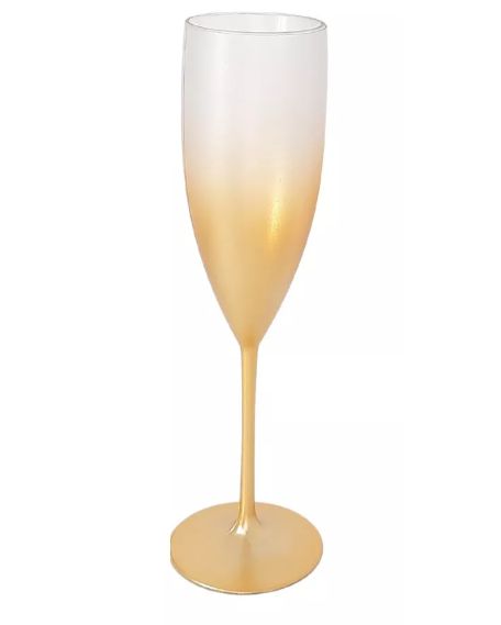 Taça Espumante  170ml Degradê Dourado