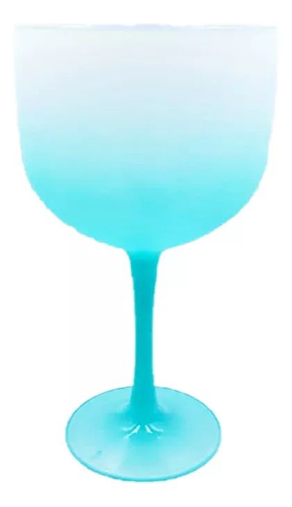 Taça Gin Jateada 450ml Degradê Verde Tiffany