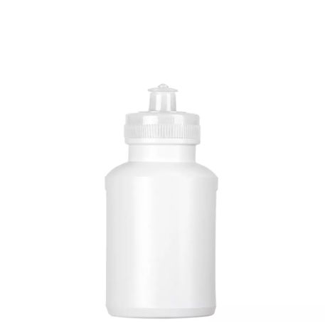 Squeeze de Plástico Branco c/ Prime 300ml com Tampa Branca