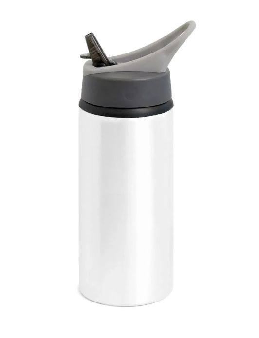 Squeeze Garrafa Para Sublimação Sport Bico Retratil 600ml Branca