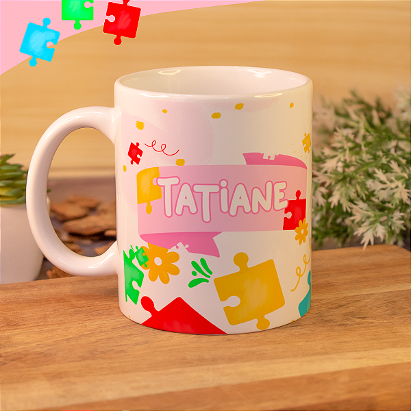 Caneca Personalizada - Volta as Aulas Autismo Rosa
