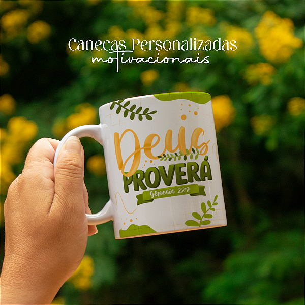 Caneca Personalizada Deus Proverá Genesis 29:8