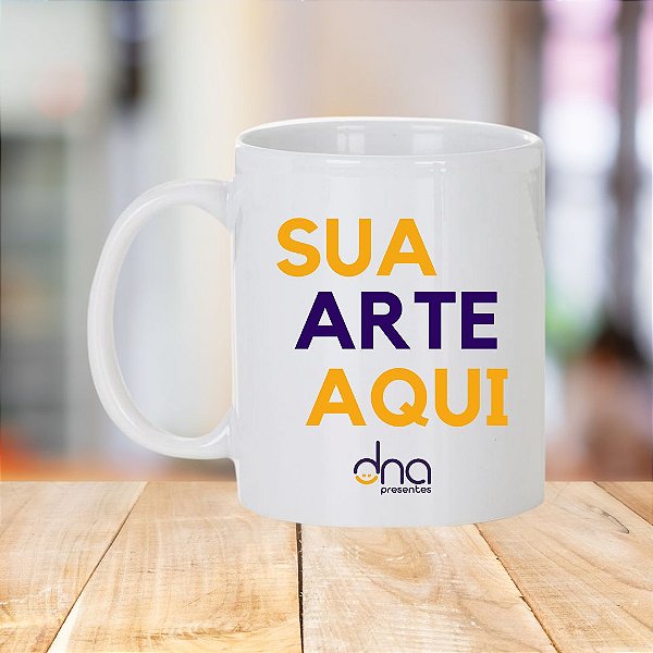 Caneca Personalizada Branca "Sua Arte Aqui"
