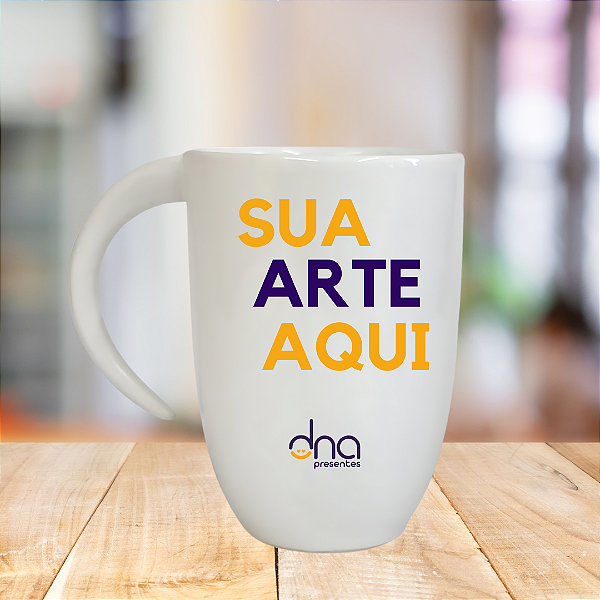 Caneca Personalizada Fall Branca "Sua Arte Aqui"