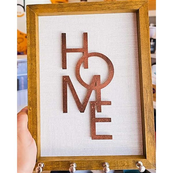 Quadro Rustico Porta Chaves 19x26 Home