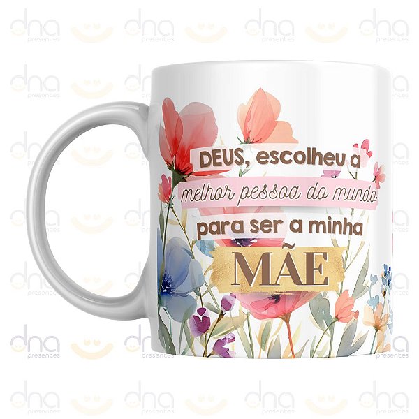 Caneca Personalizada Mãe, Gratidão por Todo Seu Amor! Feliz Dia das Mães!