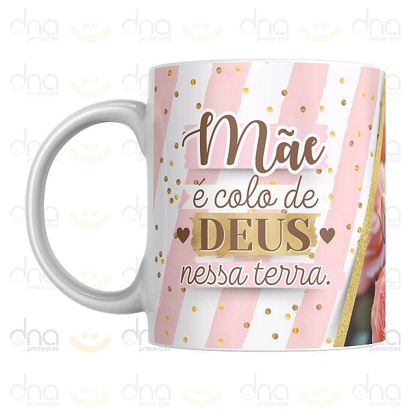Caneca Personalizada Um Feliz Dia das Mães Repleto de Amor!
