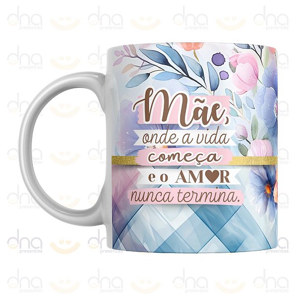 Caneca Personalizada Mãe Como é Grande O Meu Amor Por Você!