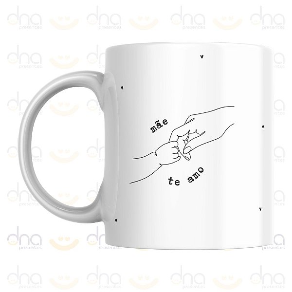 Caneca Personalizada Mãe é Quem Segura Nossa Mão