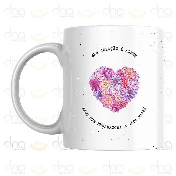 Caneca Personalizada Seu Coração é Assim