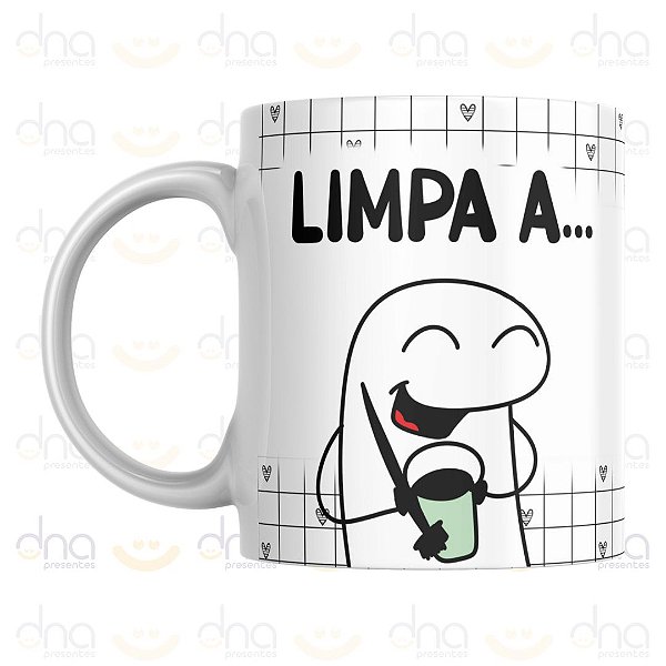 Caneca Personalizada Limpa a... Casa Comigo?