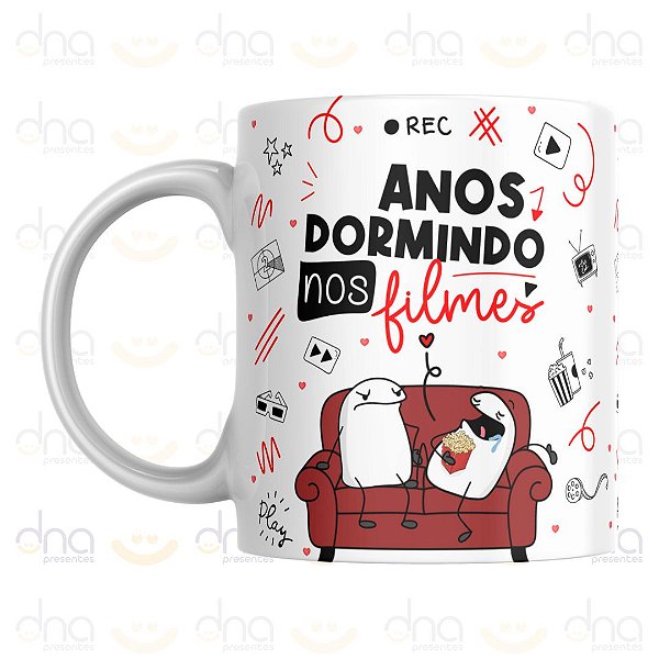 Caneca Personalizada   Anos Dormindo Nos Filmes