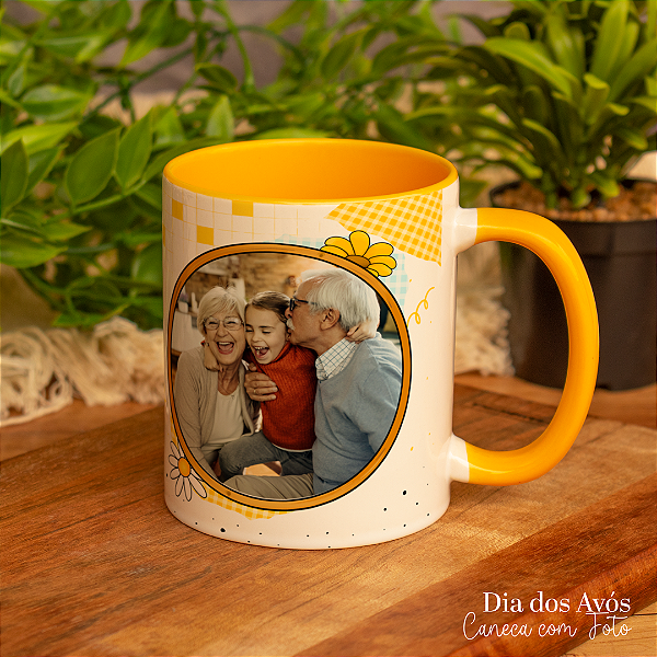 Caneca Personalizada Foto dos Avós