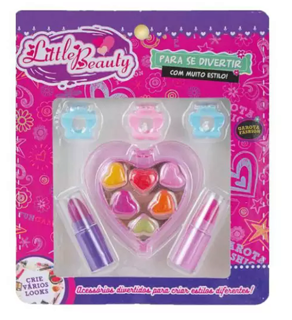 Kit de Maquiagem + Presilhas - Little Beauty