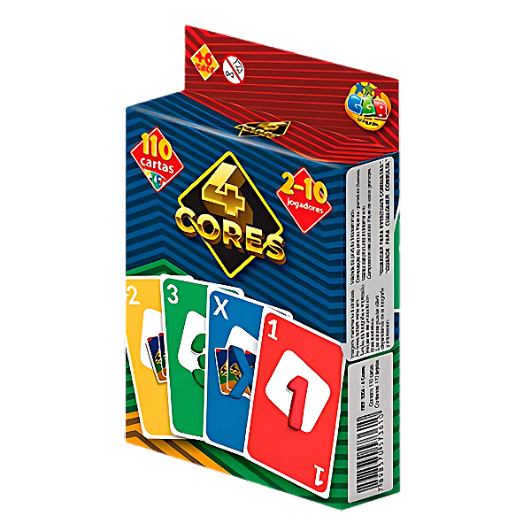 Jogo de Cartas em Papel 4 Cores
