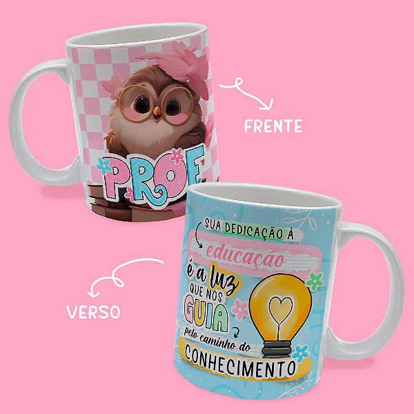 Caneca Personalizada Luz que nos Guia Coruja