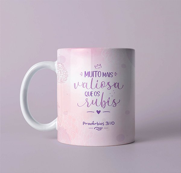 Caneca Personalizada Mais valiosa que os rubis