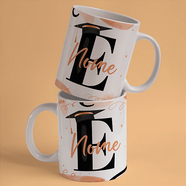 Caneca Personalizada Formando "E"