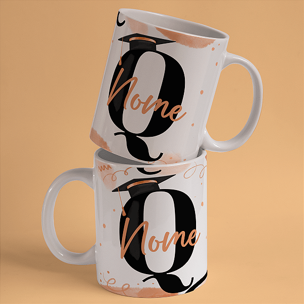 Caneca Personalizada Formando "Q"