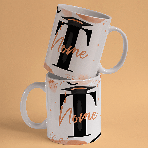 Caneca Personalizada Formando "T"