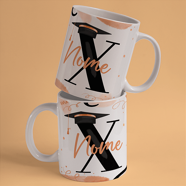 Caneca Personalizada Formando "X"