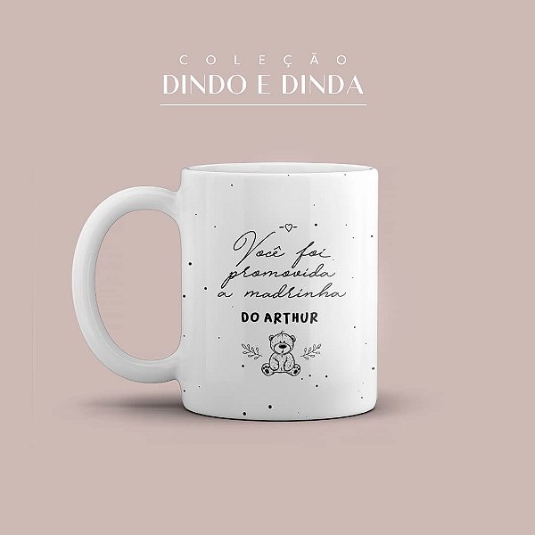 Caneca Personalizada Promovida a Madrinha