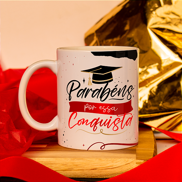 Caneca Personalizada Parabéns por essa Conquista