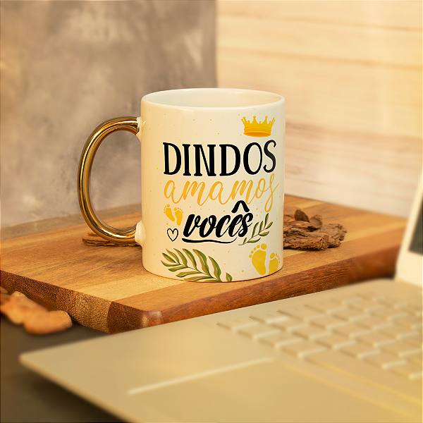 Caneca Personalizada Dindos Amamos Vocês