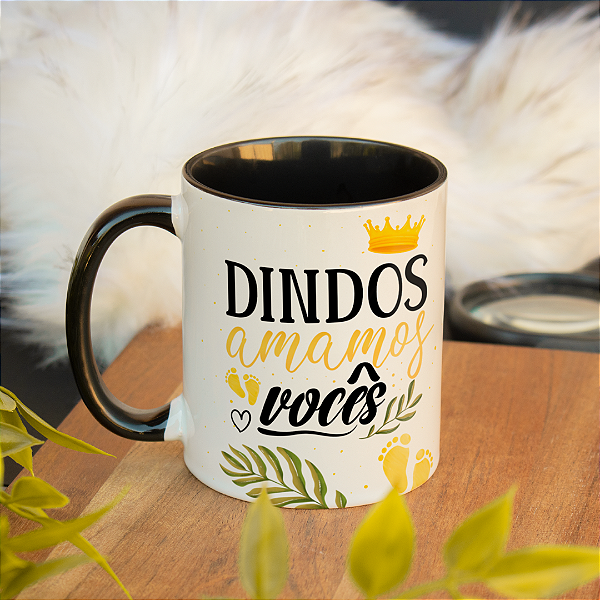 Caneca Personalizada Dindos Amamos Vocês